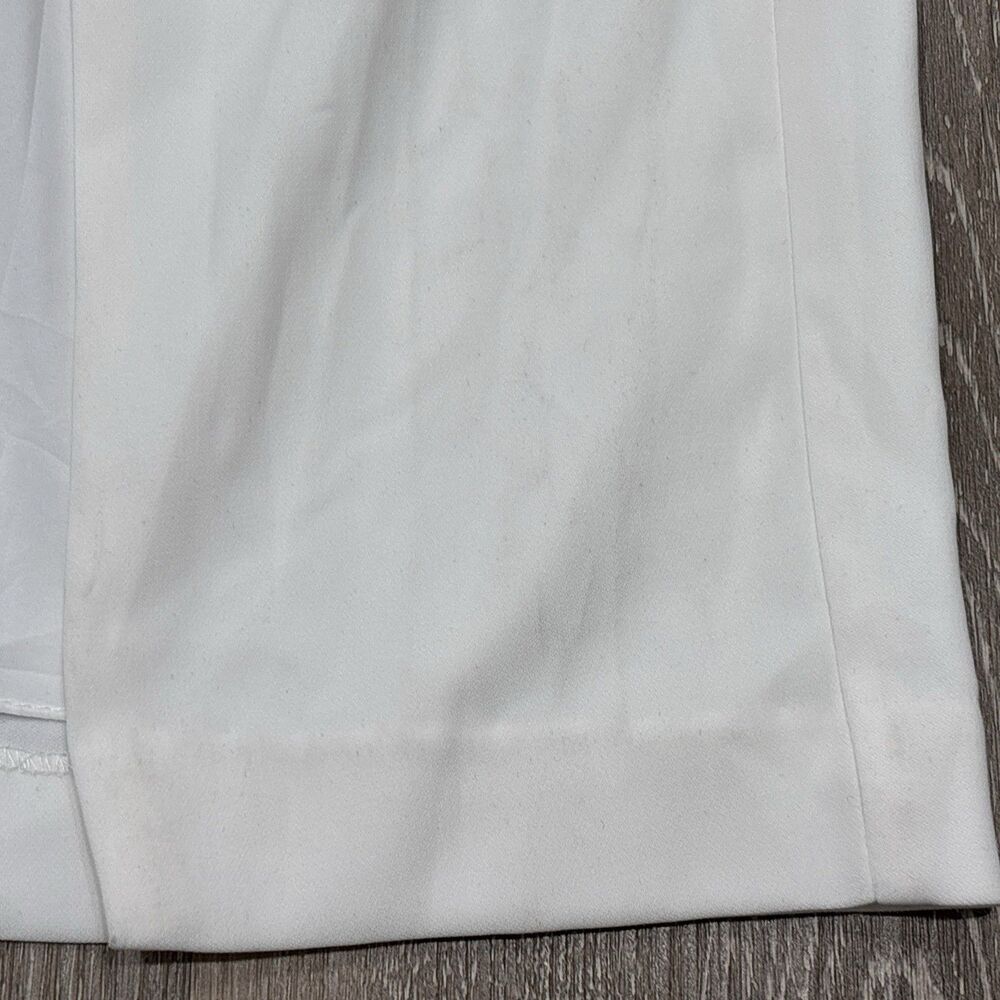 ML Monique Lhuillier White Maxi Dress 4 Formal Evening Bridal Front Slit NEW - Picture 11 of 16